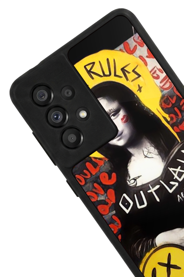 Samsung Galaxy A73 Uyumlu Monalisa Tasarımlı Glossy Premium Kılıf