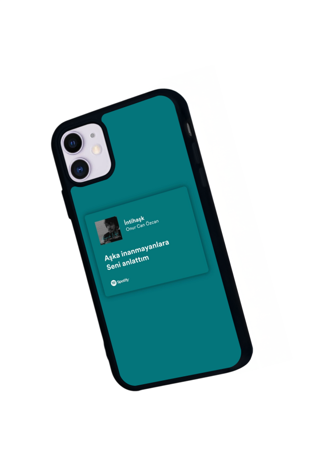 iPhone 11 Uyumlu Sarki Sozleri Tasarımlı Glossy Premium Kılıf