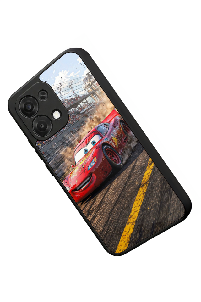 Oppo A6 Pro Uyumlu Şimsek McQueen Tasarımlı Glossy Premium Kılıf