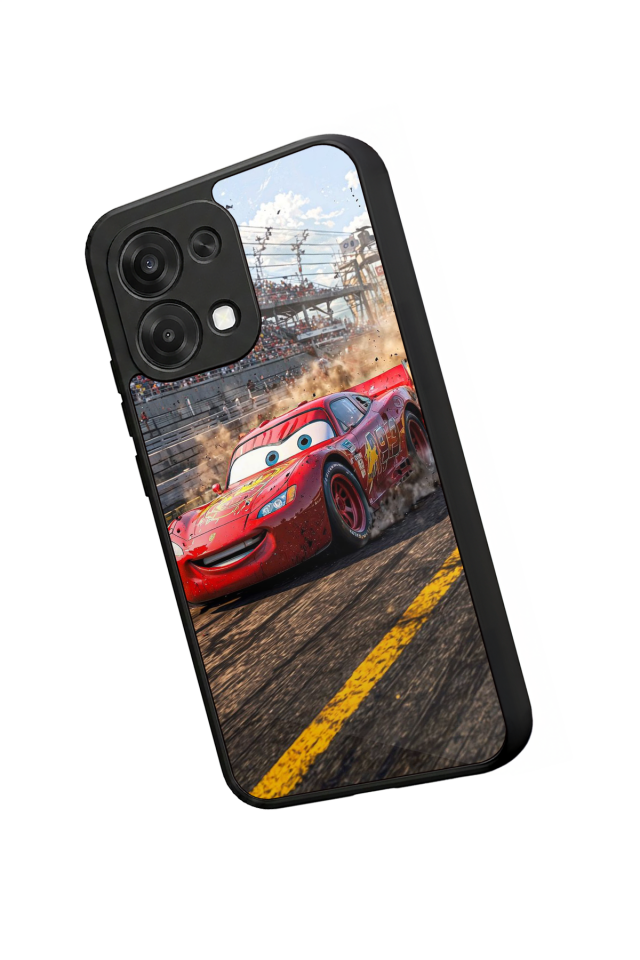 Oppo A6 Pro Uyumlu Şimsek McQueen Tasarımlı Glossy Premium Kılıf