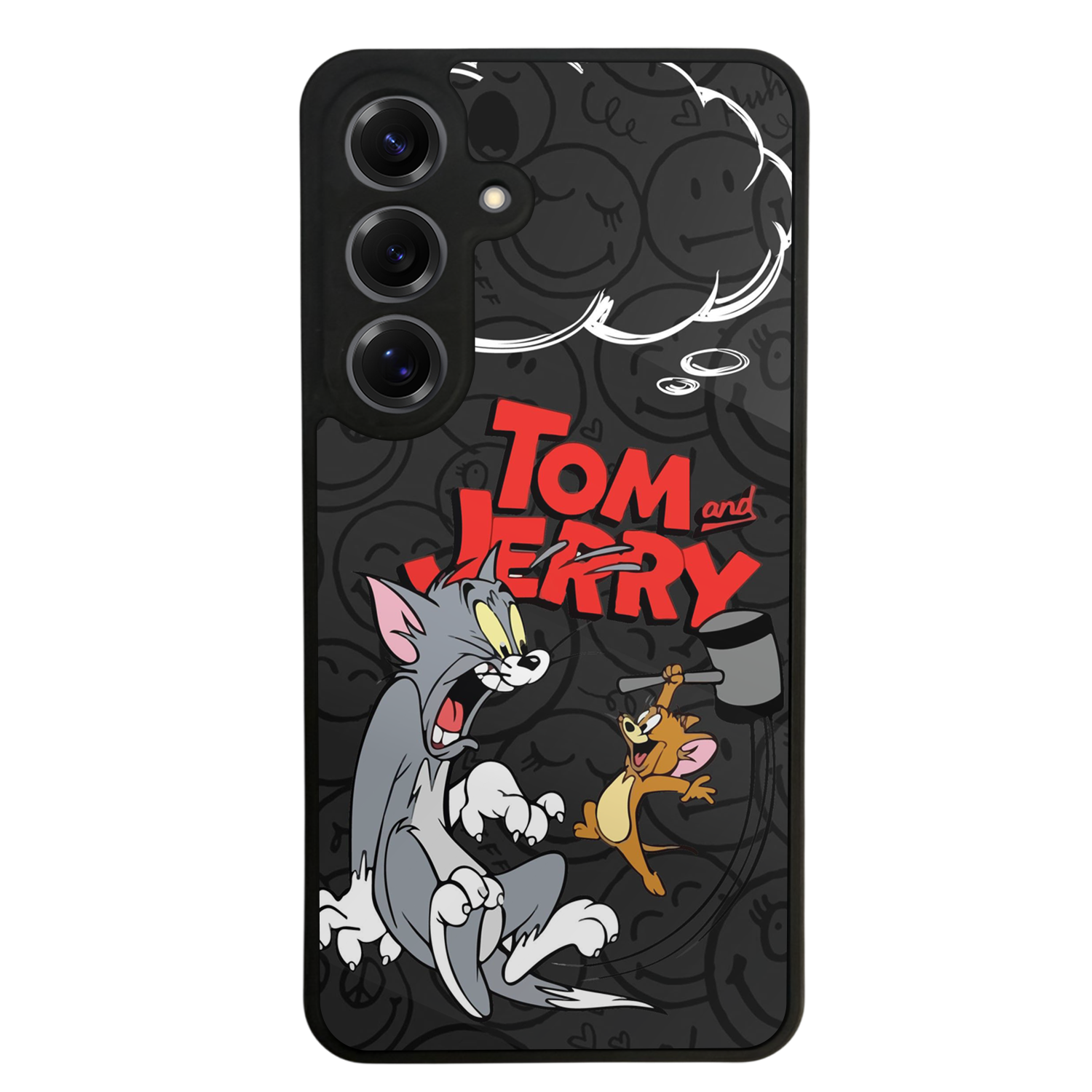 Samsung Galaxy S25 Uyumlu Tom And Jerry Tasarımlı Glossy Premium Kılıf