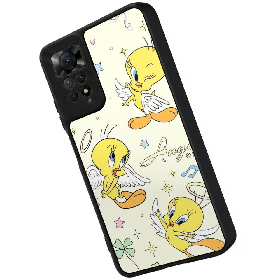 Xiaomi Redmi Note 11 Pro Uyumlu Tweety Tasarımlı Glossy Premium Kılıf