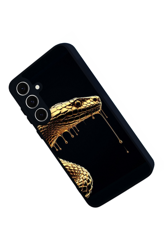 Samsung Galaxy A16 Uyumlu Yılan Tasarımlı Glossy Premium Kılıf