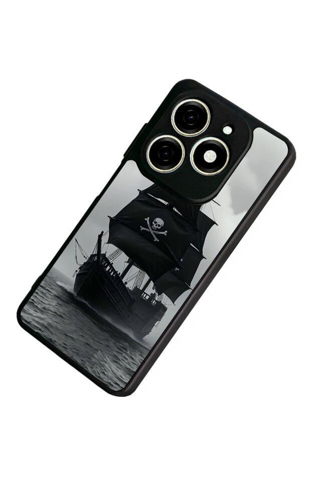 Infınıx Smart 8 Pro Uyumlu Korsan Tasarımlı Glossy Premium Kılıf