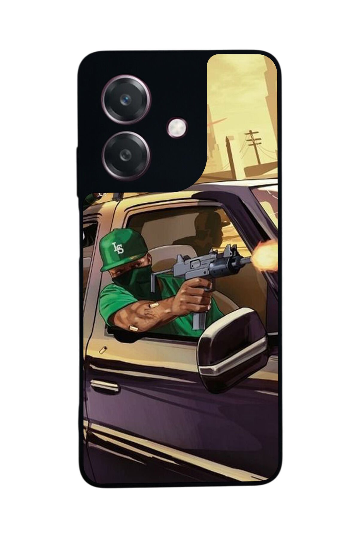 Oppo A3 5G Uyumlu GTA Tasarımlı Glossy Premium Kılıf