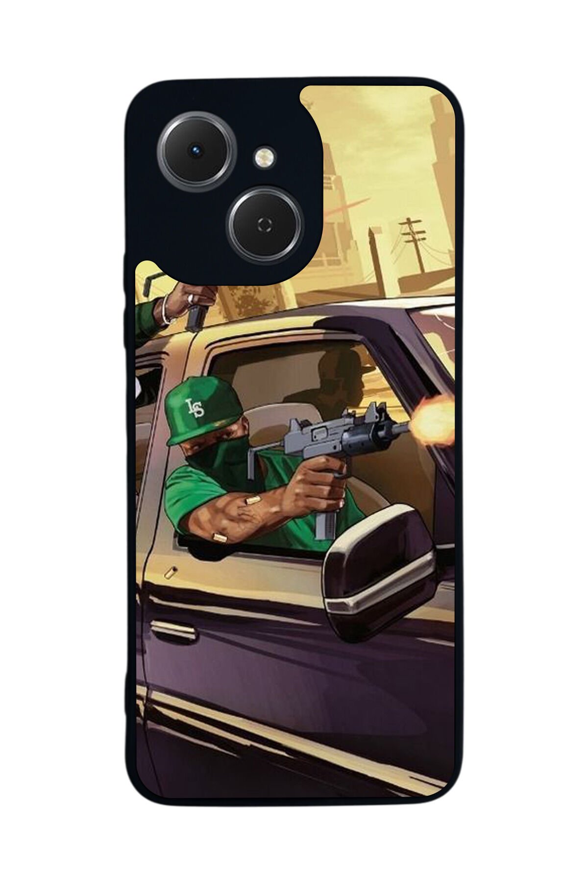 Tecno Spark 40C Uyumlu GTA Tasarımlı Glossy Premium Kılıf