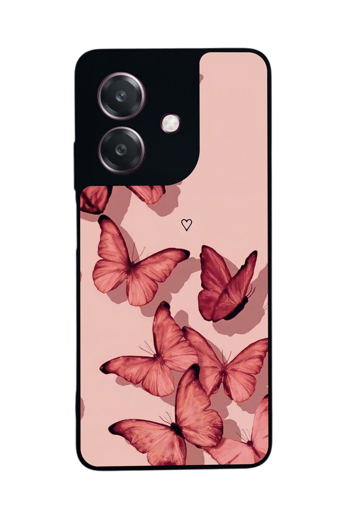 Oppo A3 5G Uyumlu Kelebek Tasarımlı Glossy Premium Kılıf