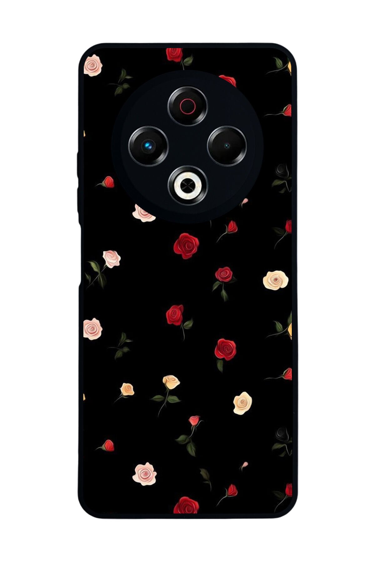 Tecno Spark 30 Uyumlu Floral Tasarımlı Glossy Premium Kılıf