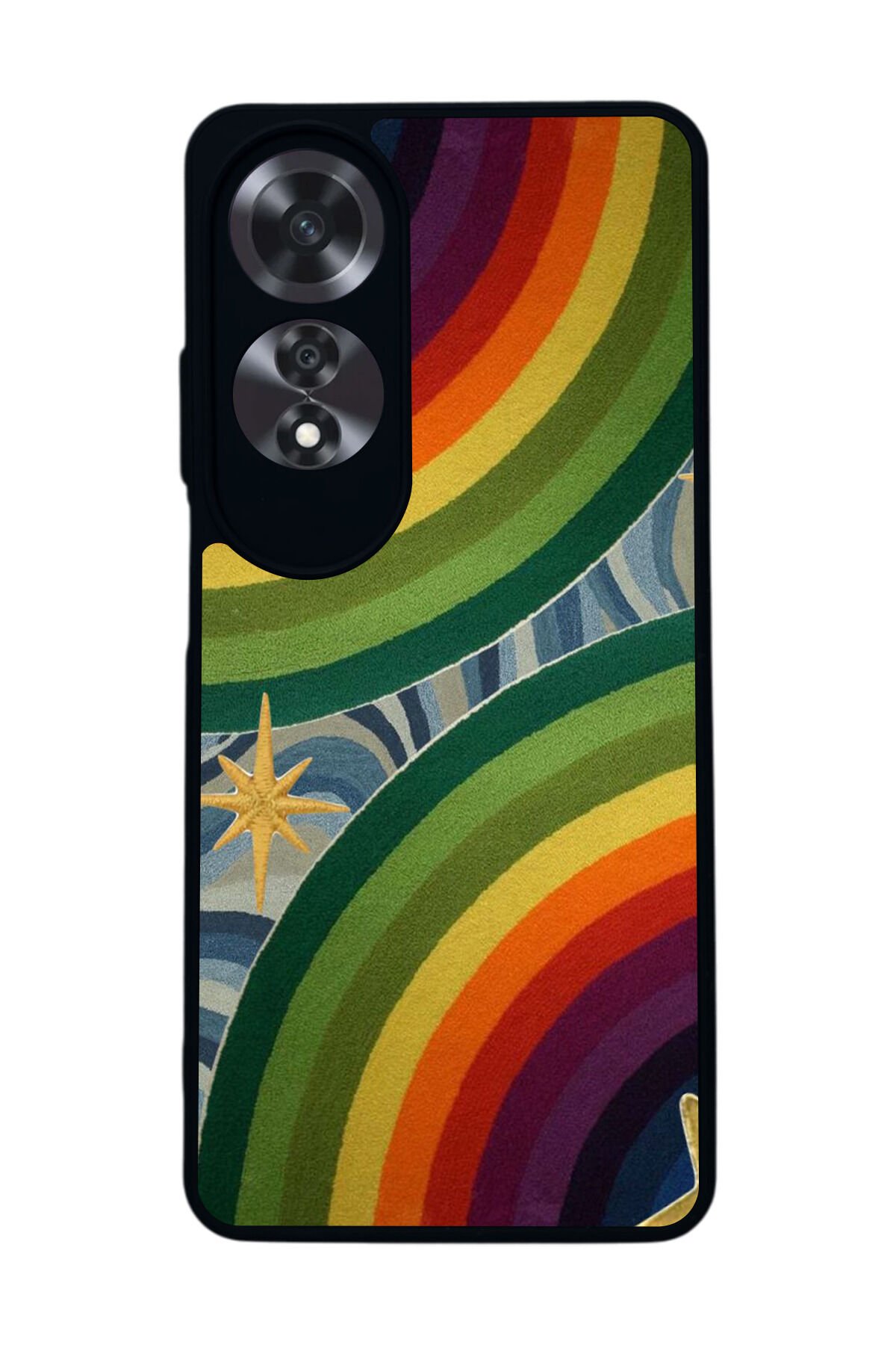 Oppo A60 Mat Siyah uyumlu Kılıf – Yumuşak Silikon, Koruyucu, Şok Emici Kapak