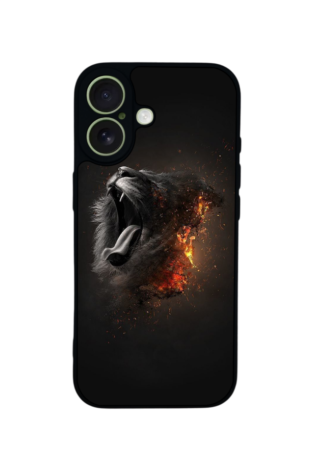 iPhone 17 Uyumlu Aslan Tasarımlı Glossy Premium Kılıf