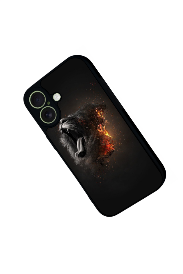 iPhone 17 Uyumlu Aslan Tasarımlı Glossy Premium Kılıf