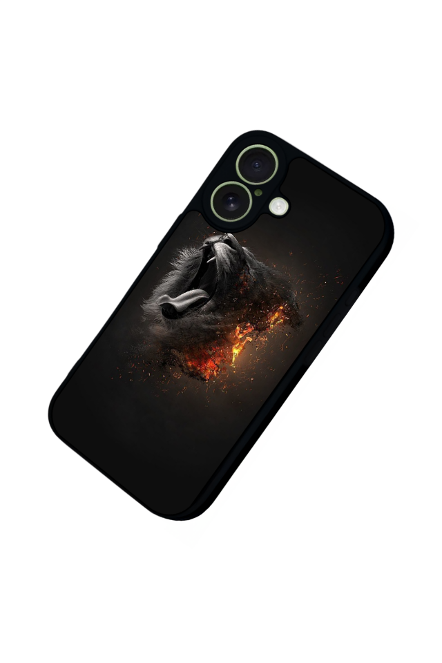 iPhone 17 Uyumlu Aslan Tasarımlı Glossy Premium Kılıf
