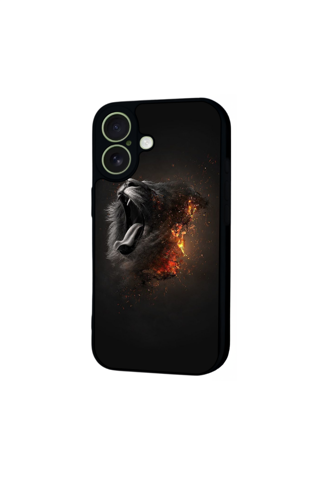 iPhone 17 Uyumlu Aslan Tasarımlı Glossy Premium Kılıf
