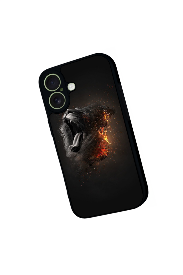 iPhone 17 Uyumlu Aslan Tasarımlı Glossy Premium Kılıf
