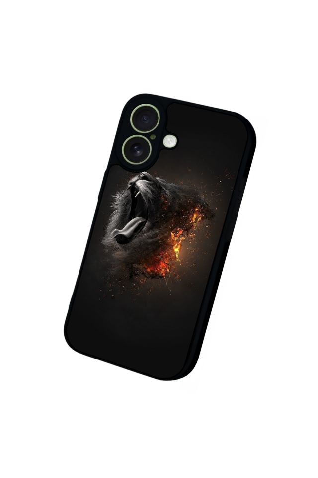 iPhone 17 Uyumlu Aslan Tasarımlı Glossy Premium Kılıf