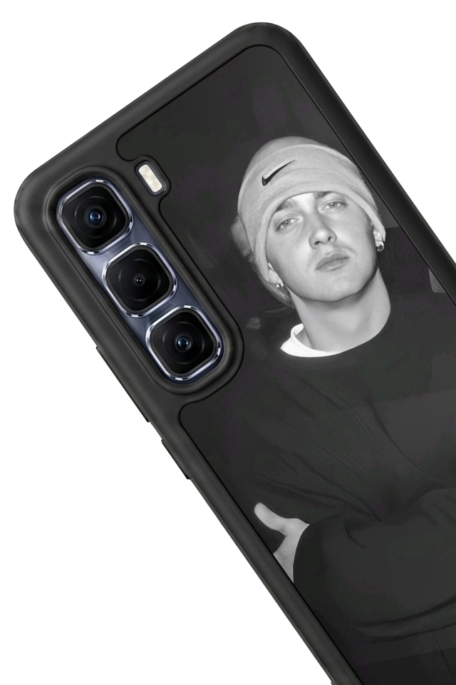 Infinix Hot 60 Pro Plus Uyumlu Eminem Tasarımlı Glossy Premium Kılıf