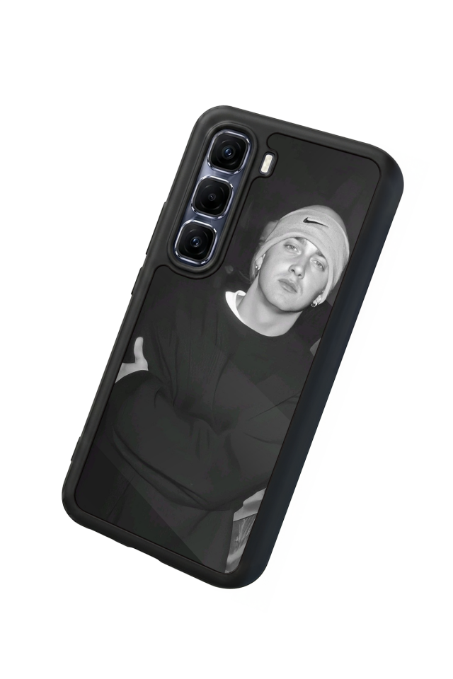 Infinix Hot 60 Pro Plus Uyumlu Eminem Tasarımlı Glossy Premium Kılıf