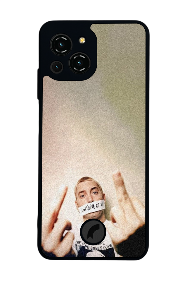 Reeder S23 Pro Max Uyumlu Eminem Tasarımlı Glossy Premium Kılıf