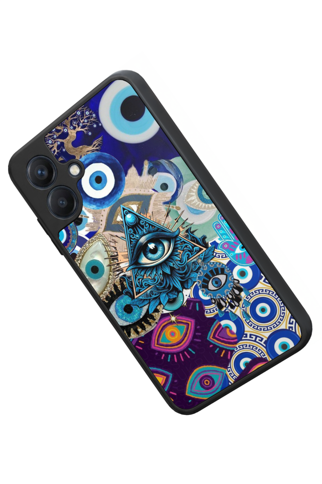 Samsung Galaxy A07 Uyumlu Göz Tasarımlı Glossy Premium Kılıf