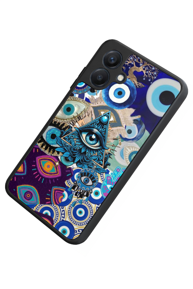 Samsung Galaxy A07 Uyumlu Göz Tasarımlı Glossy Premium Kılıf