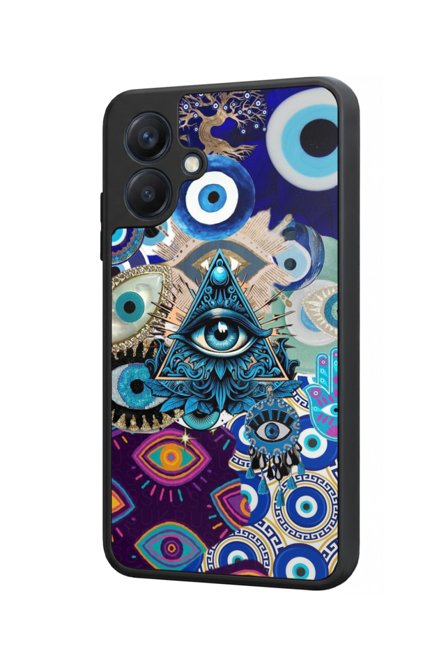 Samsung Galaxy A07 Uyumlu Göz Tasarımlı Glossy Premium Kılıf