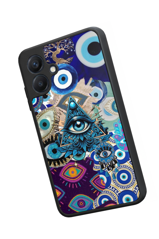 Samsung Galaxy A07 Uyumlu Göz Tasarımlı Glossy Premium Kılıf