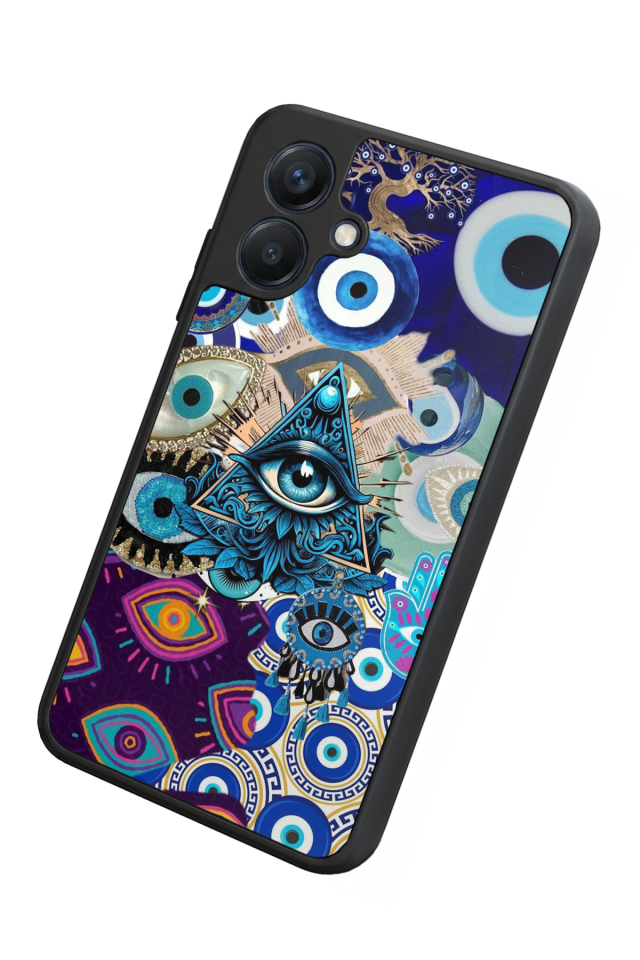 Samsung Galaxy A07 Uyumlu Göz Tasarımlı Glossy Premium Kılıf