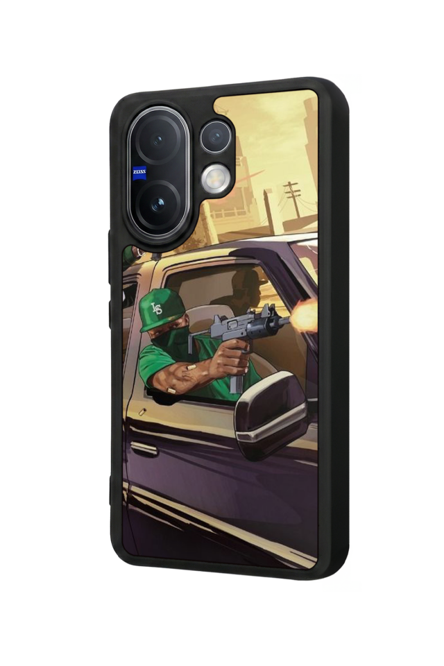 Vivo V60 Uyumlu GTA Tasarımlı Glossy Premium Kılıf