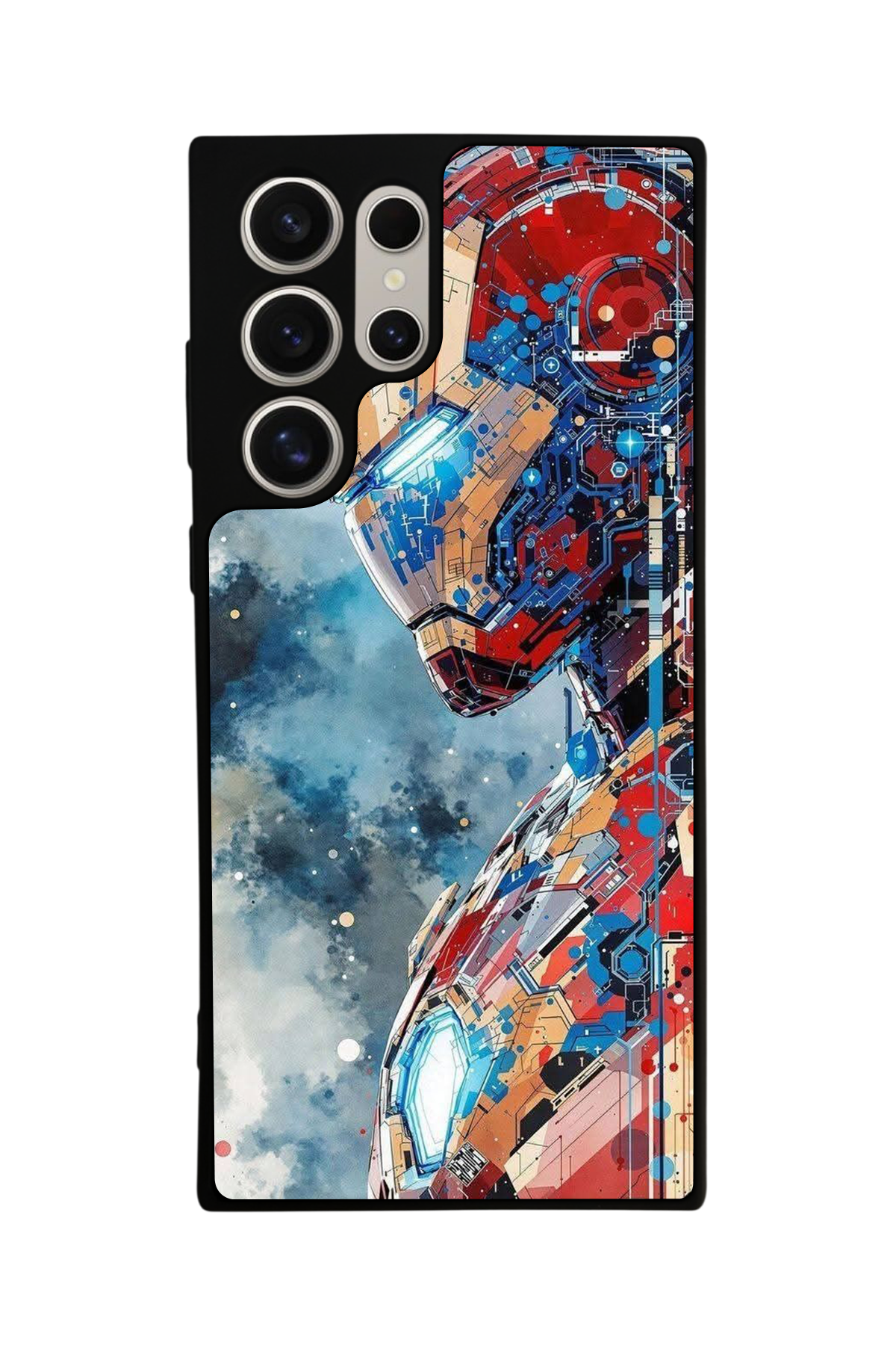 Samsung Galaxy S22 Ultra Uyumlu Iron Man ( Demir Adam ) Tasarımlı Glossy Premium Kılıf