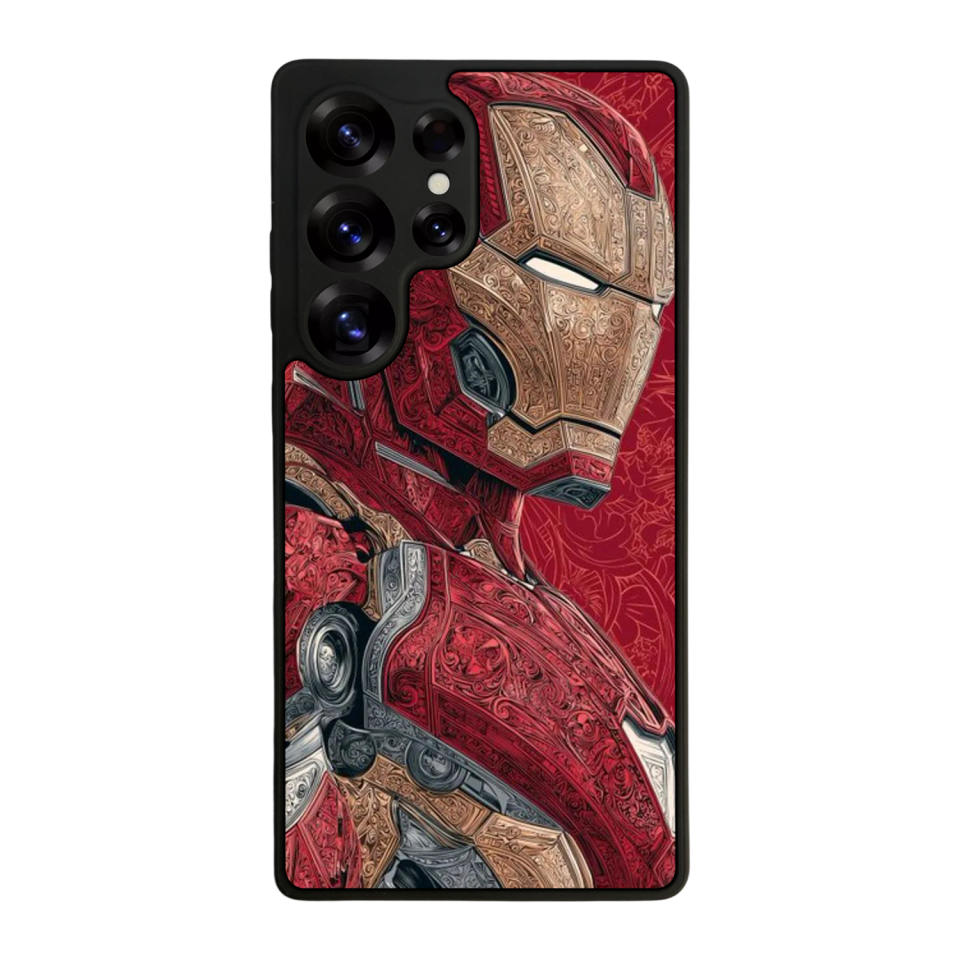 Samsung Galaxy S25 Ultra Uyumlu  Iron Man ( Demir Adam ) Tasarımlı Glossy Premium Kılıf