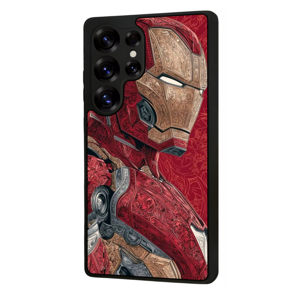 Samsung Galaxy S25 Ultra Uyumlu  Iron Man ( Demir Adam ) Tasarımlı Glossy Premium Kılıf