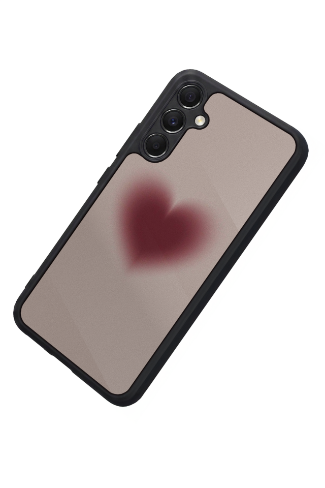 Samsung Galaxy M34 Uyumlu Kalp Love Tasarımlı Glossy Premium Kılıf