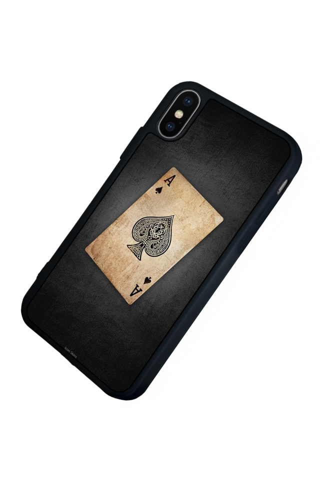 iPhone X/ XS Uyumlu Kart Tasarımlı Glossy Premium Kılıf