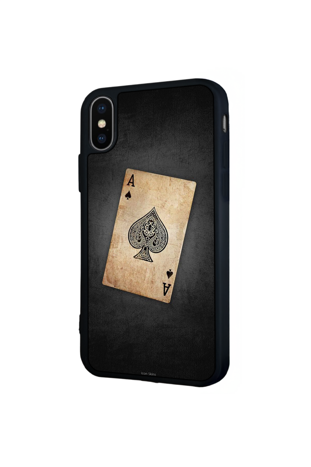 iPhone X/ XS Uyumlu Kart Tasarımlı Glossy Premium Kılıf