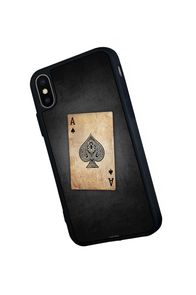 iPhone X/ XS Uyumlu Kart Tasarımlı Glossy Premium Kılıf