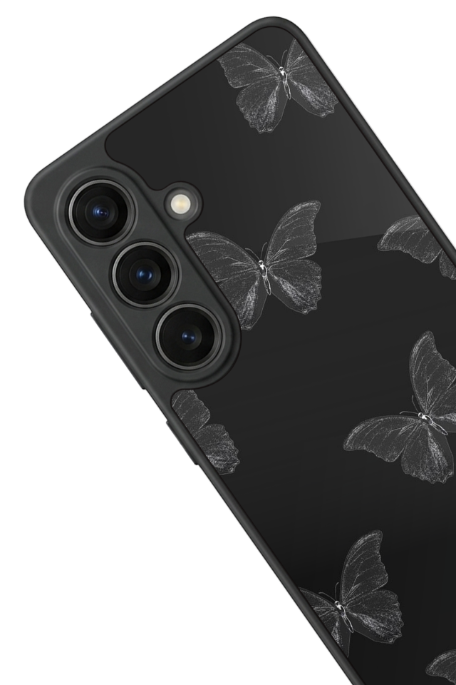 Samsung Galaxy S26 Uyumlu Kelebek Tasarımlı Glossy Premium Kılıf
