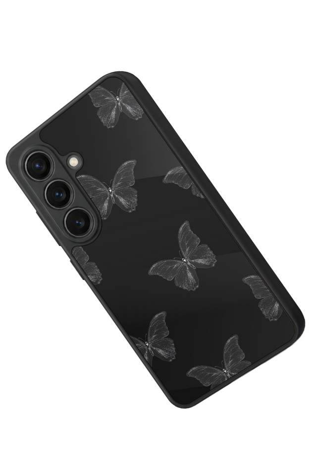 Samsung Galaxy S26 Uyumlu Kelebek Tasarımlı Glossy Premium Kılıf