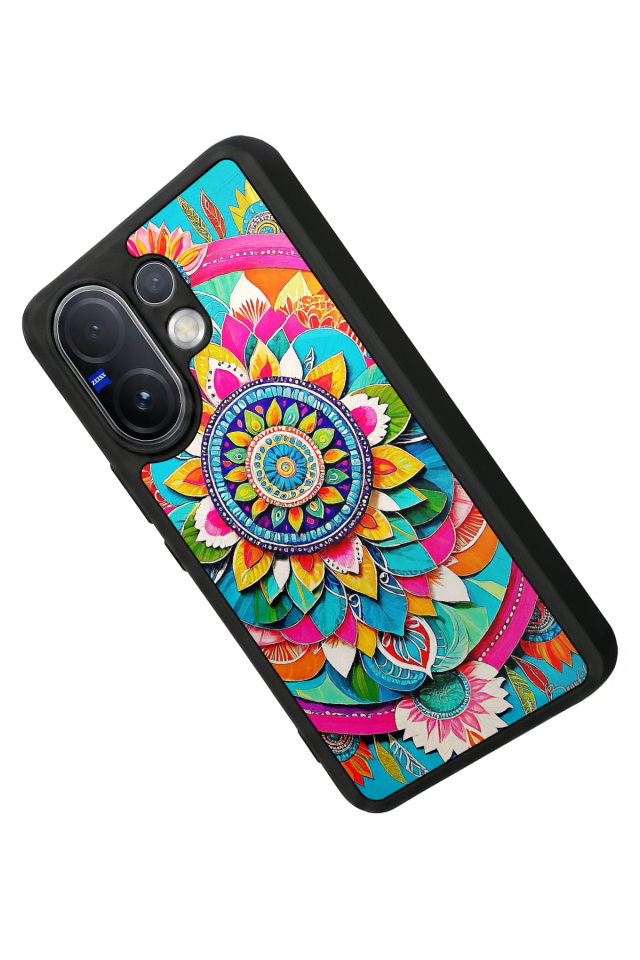 Vivo V60 Uyumlu Mandala Tasarımlı Glossy Premium Kılıf