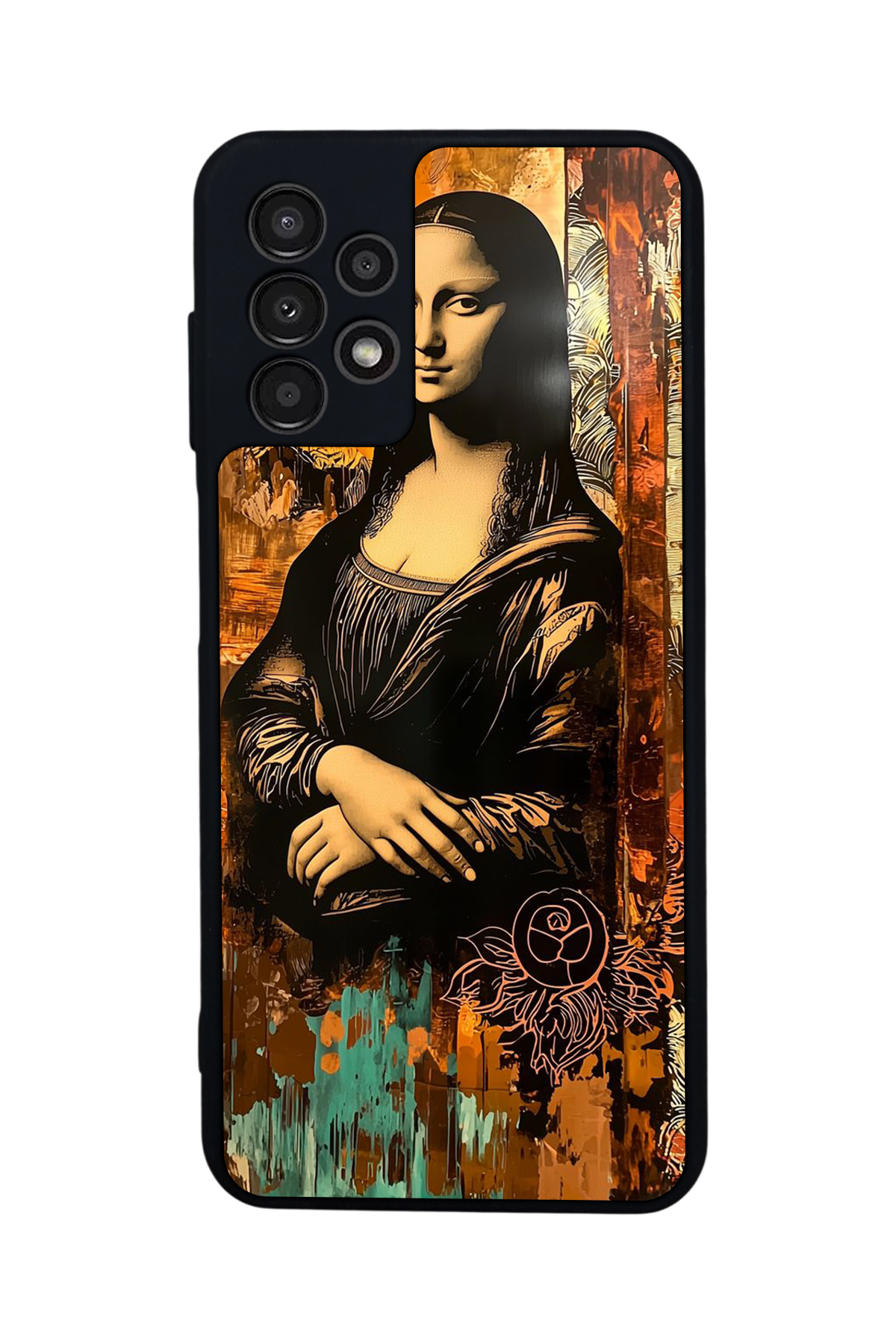 Samsung Galaxy A23 Uyumlu Monalisa Tasarımlı Glossy Premium Kılıf