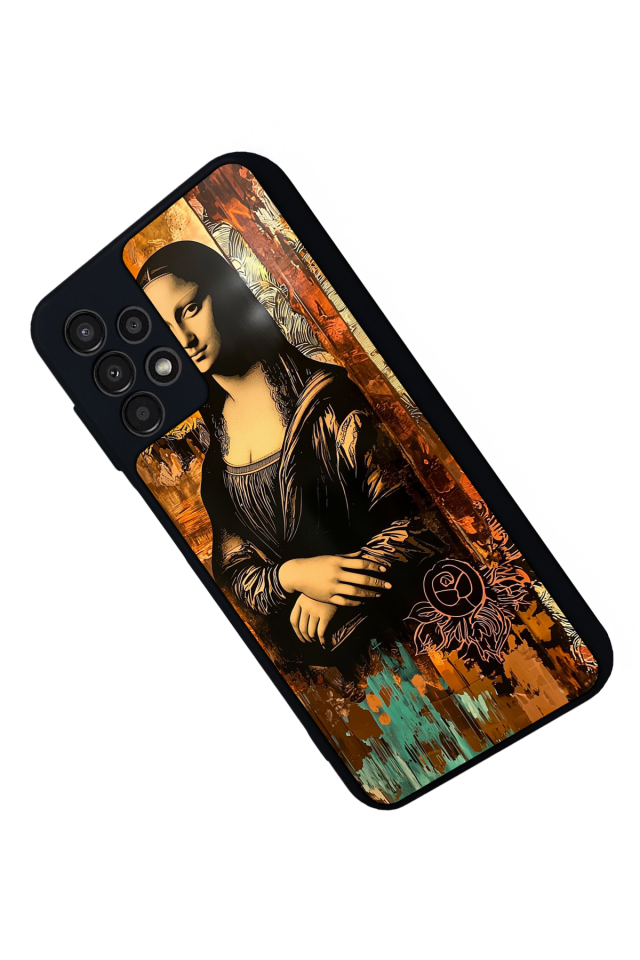 Samsung Galaxy A23 Uyumlu Monalisa Tasarımlı Glossy Premium Kılıf