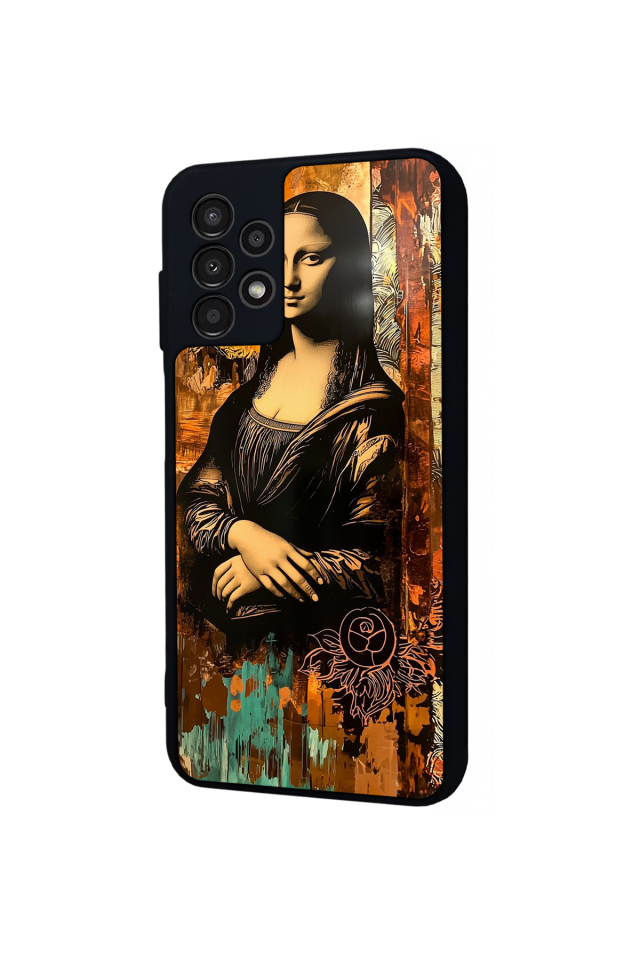 Samsung Galaxy A23 Uyumlu Monalisa Tasarımlı Glossy Premium Kılıf