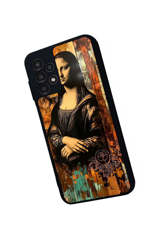 Samsung Galaxy A23 Uyumlu Monalisa Tasarımlı Glossy Premium Kılıf