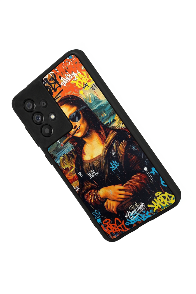 Samsung Galaxy A73 Uyumlu Monalisa Tasarımlı Glossy Premium Kılıf