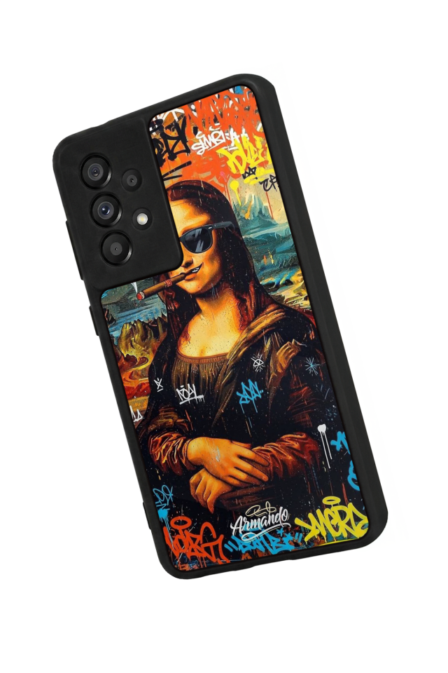 Samsung Galaxy A73 Uyumlu Monalisa Tasarımlı Glossy Premium Kılıf