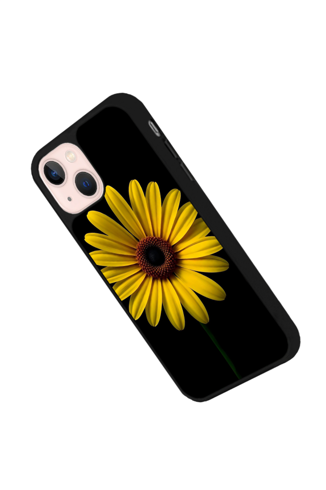 iPhone 15 Uyumlu Papatya Tasarımlı Glossy Premium Kılıf