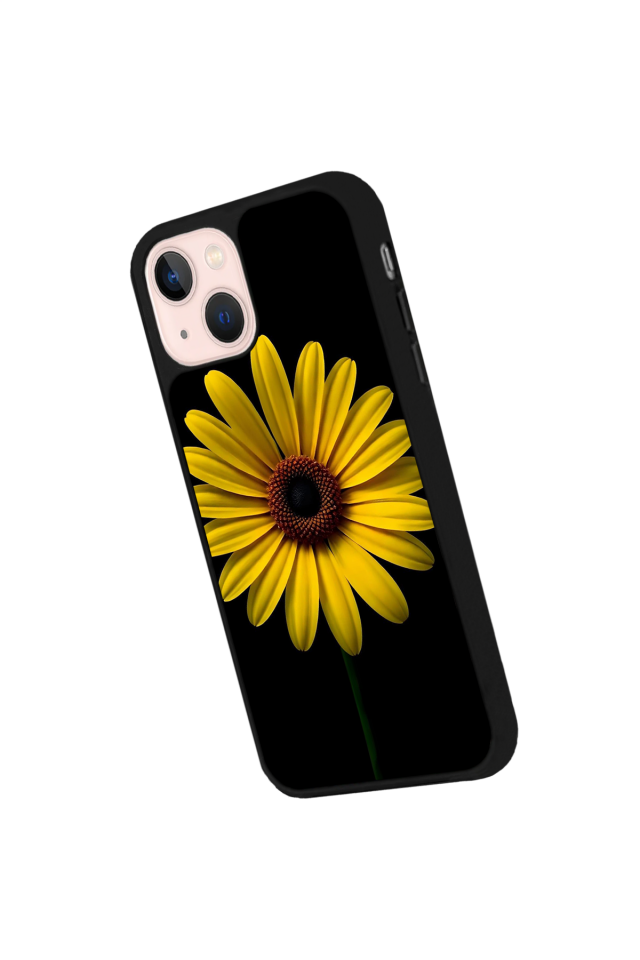 iPhone 15 Uyumlu Papatya Tasarımlı Glossy Premium Kılıf