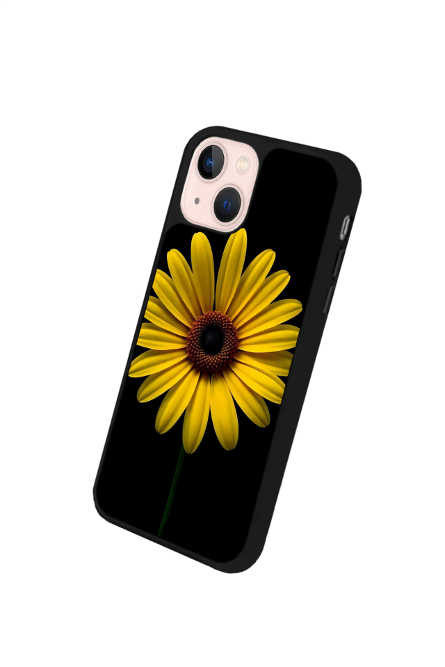 iPhone 15 Uyumlu Papatya Tasarımlı Glossy Premium Kılıf