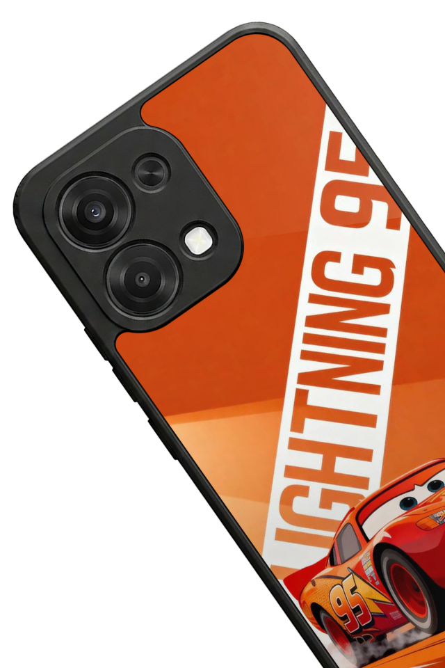 Oppo A6 Pro Uyumlu Şimsek McQueen Tasarımlı Glossy Premium Kılıf