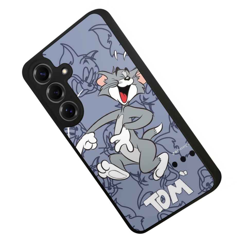 Samsung Galaxy S25 Uyumlu Tom And Jerry Tasarımlı Glossy Premium Kılıf