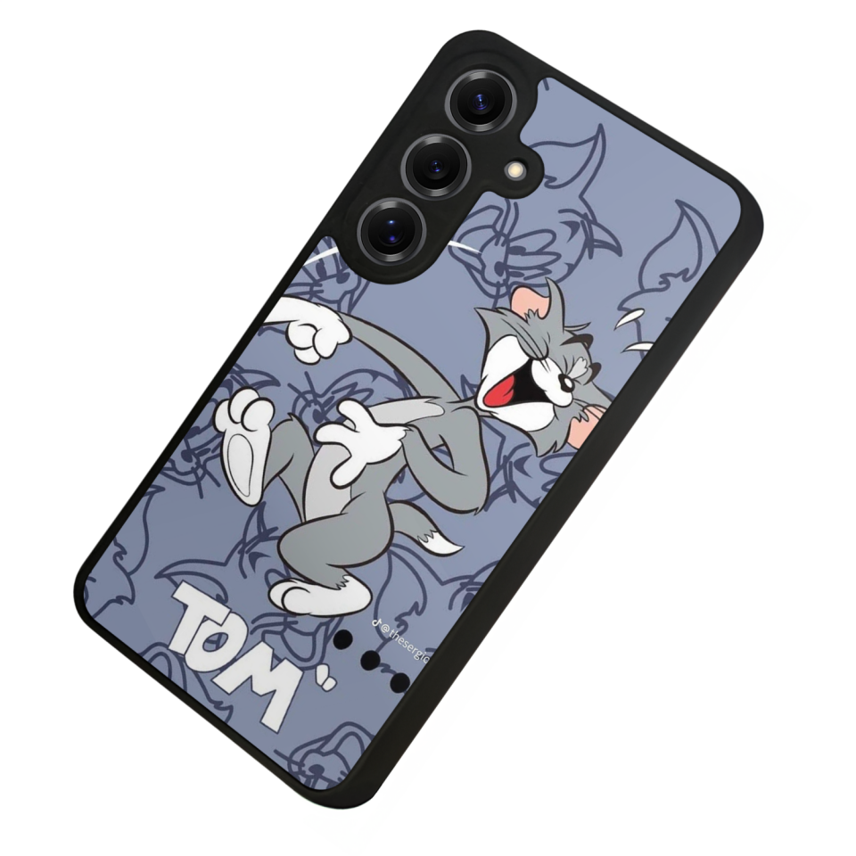 Samsung Galaxy S25 Uyumlu Tom And Jerry Tasarımlı Glossy Premium Kılıf